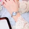 Kleine duftende gewebte Uhr für Damen Armband Digitalanzeige Lässig Elegant Teerosen Perlenuhr