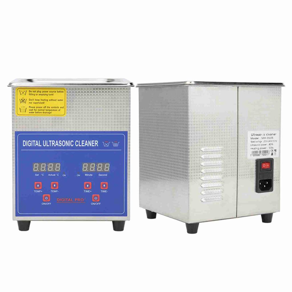 Digital Ultrasonic Cleaner 2L with Heater Stainless Steel Digital Washer