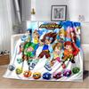 Japane Cartoon D-Digimon Throws Blanket Sofa Hiking Picnic Super Soft Quilt Bed Thermal Cute Anime Flannel Blanket Birthday Gift