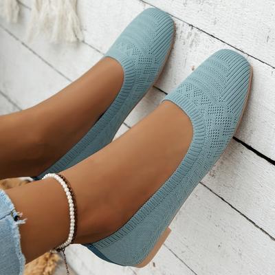 Scarpe singole da donna versatili estive casual e comode, versatili primavera ed estate, nuove traspiranti fly-woven a un pedale con suola morbida