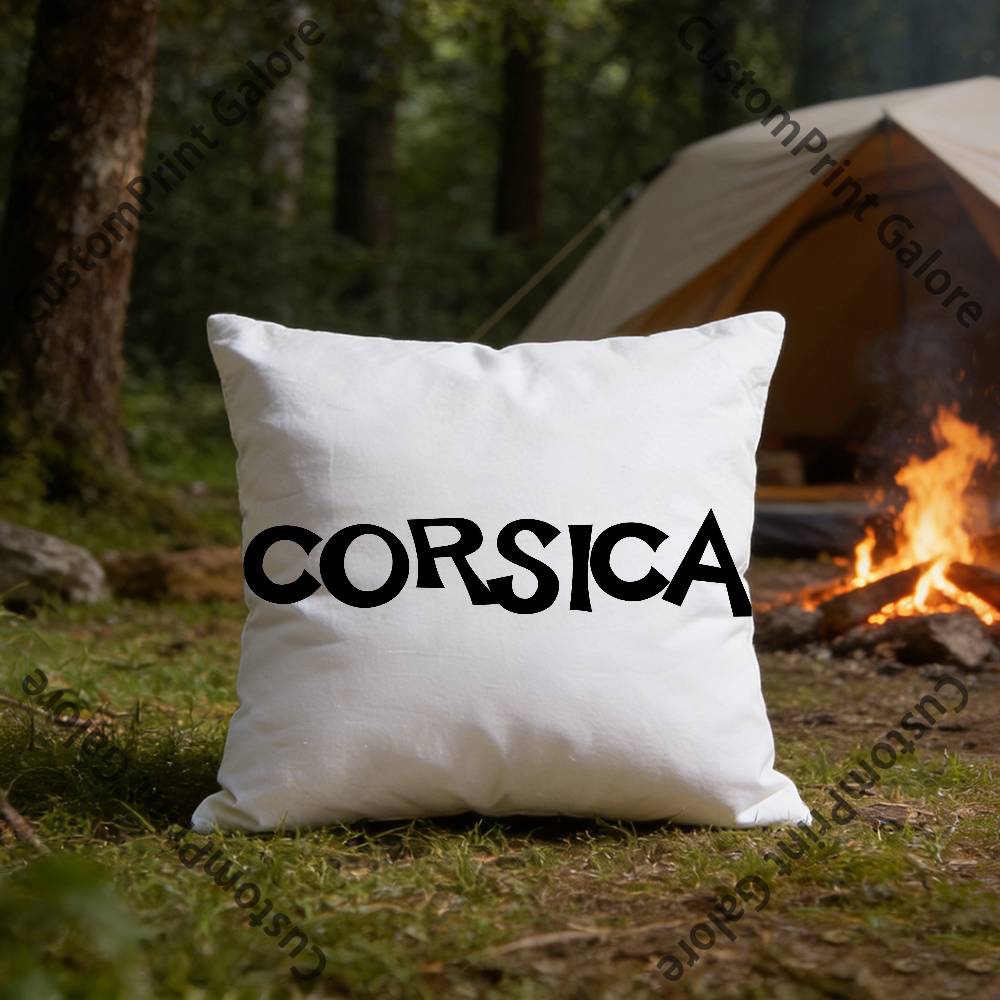Corsica Corse France Flag Square Throw Pillow Cover Multiple Sizes Soft for Sofa Bedroom Living Room Home Decorative