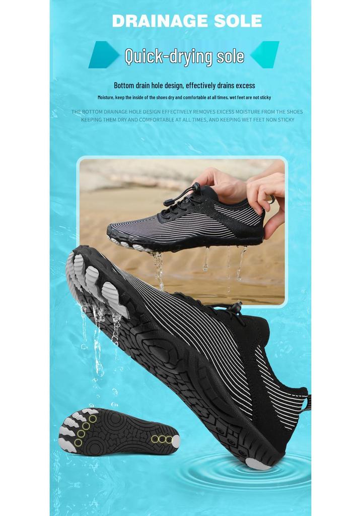 2026 Unisex Quick-Dry Non-Slip Creek Wading Shoes: Breathable, Five-Finger Water Footwear for Outdoor and Beach Activities
