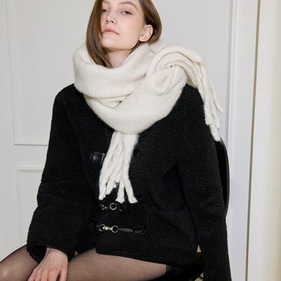 Rosefrantz Wide Long Muffler [Ivory]