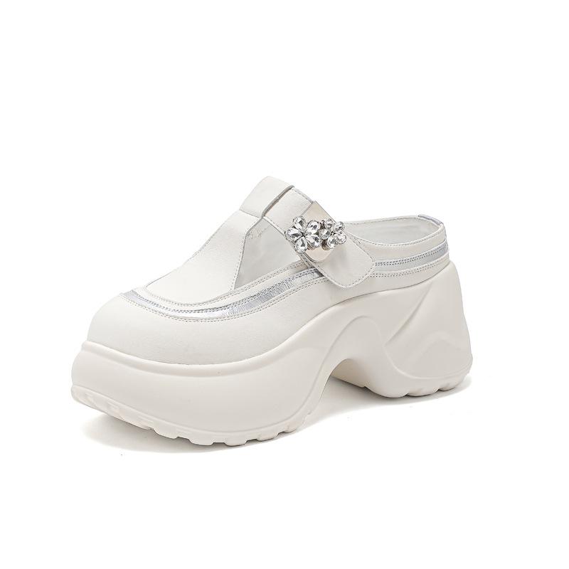 Small Muffin Platform Sandals Women's 2025 Summer New Velcro Sandals Hole Shoes High Value Super Fire