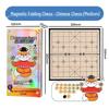 JINGRUIXIANG Magnetisches faltbares 4-in-1 Brettspiel-Set