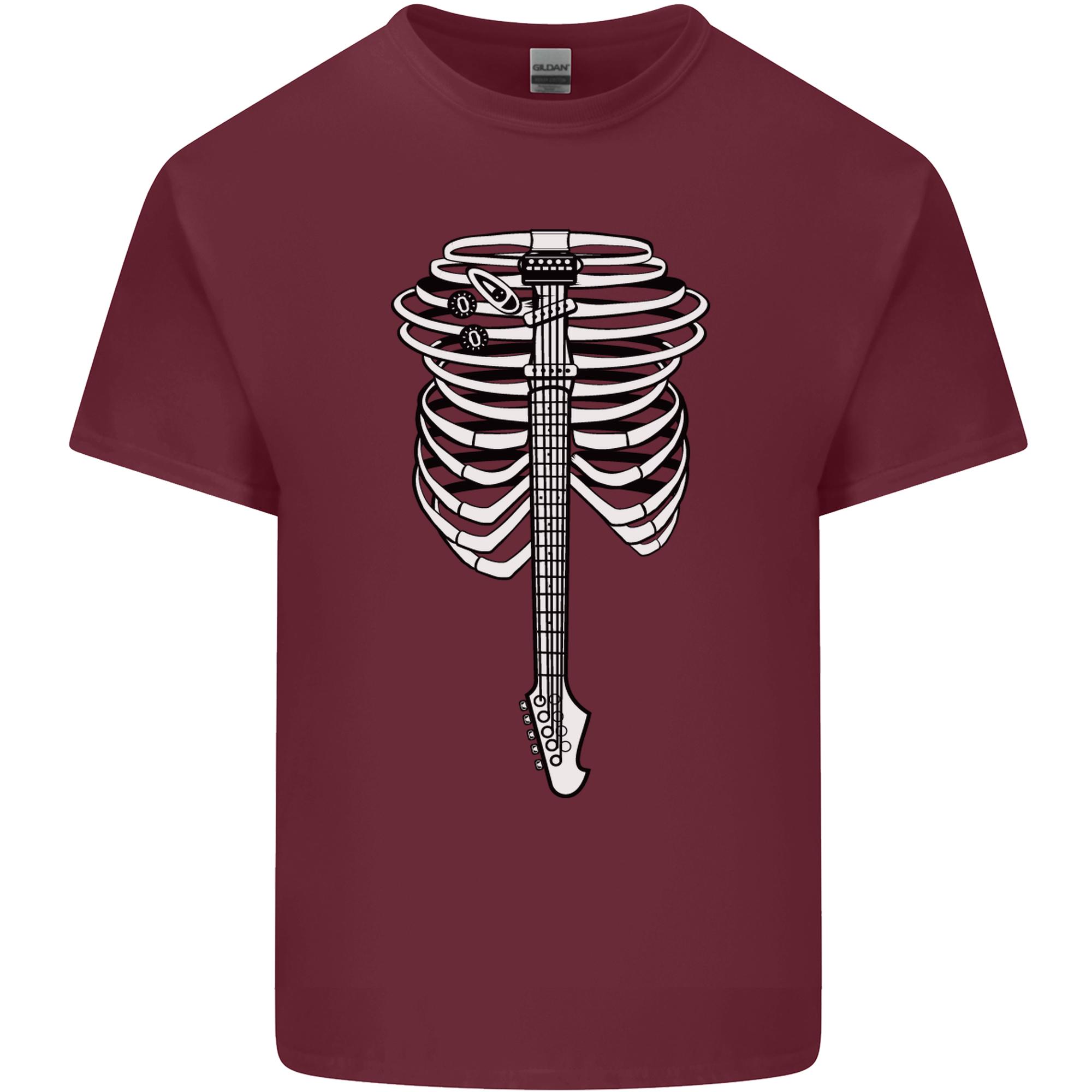 Electric Guitar Ribs Guitarist Acoustic Unisexs Light Cotton TShirt S