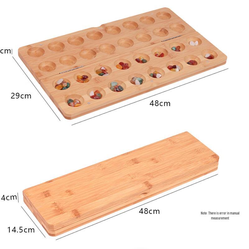 

Large Bamboo Folding Mancala Game Set