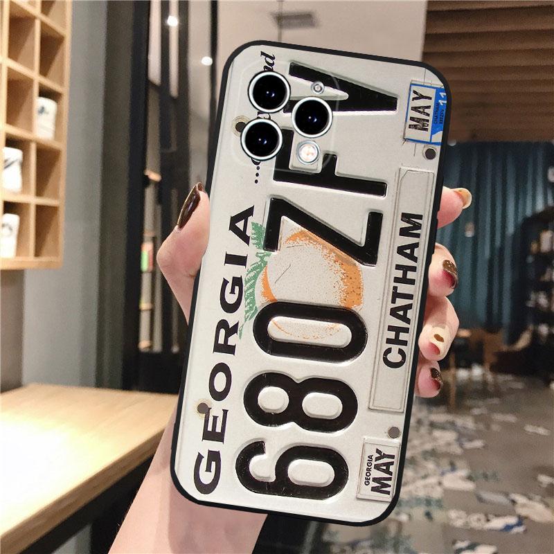 

Чехол для телефона iPhone 17 Pro Max Air 16 15 14 13 Pro Max 15 16 Pro 15Plus SE Ретро Номерной знак Чехол для мобильного телефона Funda iphone 15ProMax