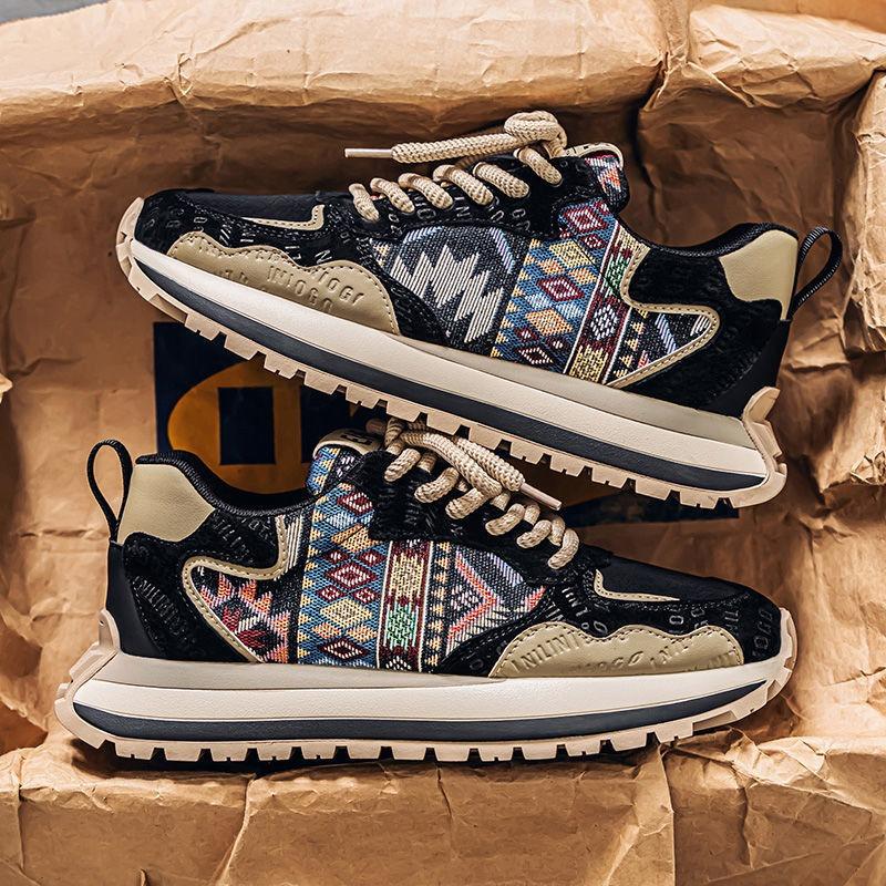 Fashion Trendy Mens Vulcanized Shoes Zapatillas Para Hombre Fashion Non Slip Breathable Men Casual Sneakers Loafers Casual Walking Shoes