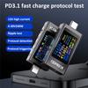 KWS-X1 Digital Voltmeter 3.3-36V 0-12A Type-C Current Voltage Monitor 240W USB Tester Fast Charging Trigger Meter HD IPS Display