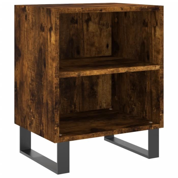 VidaXL Bedside Table Smoked Oak 40x30x50 Cm Engineered Wood 826806