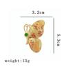 Kreative chinesische Brokat-Schmetterlingsbrosche Exquisites Temperament Metallabzeichen Geschenk DIY Damenbroschen Schmuckzubehör