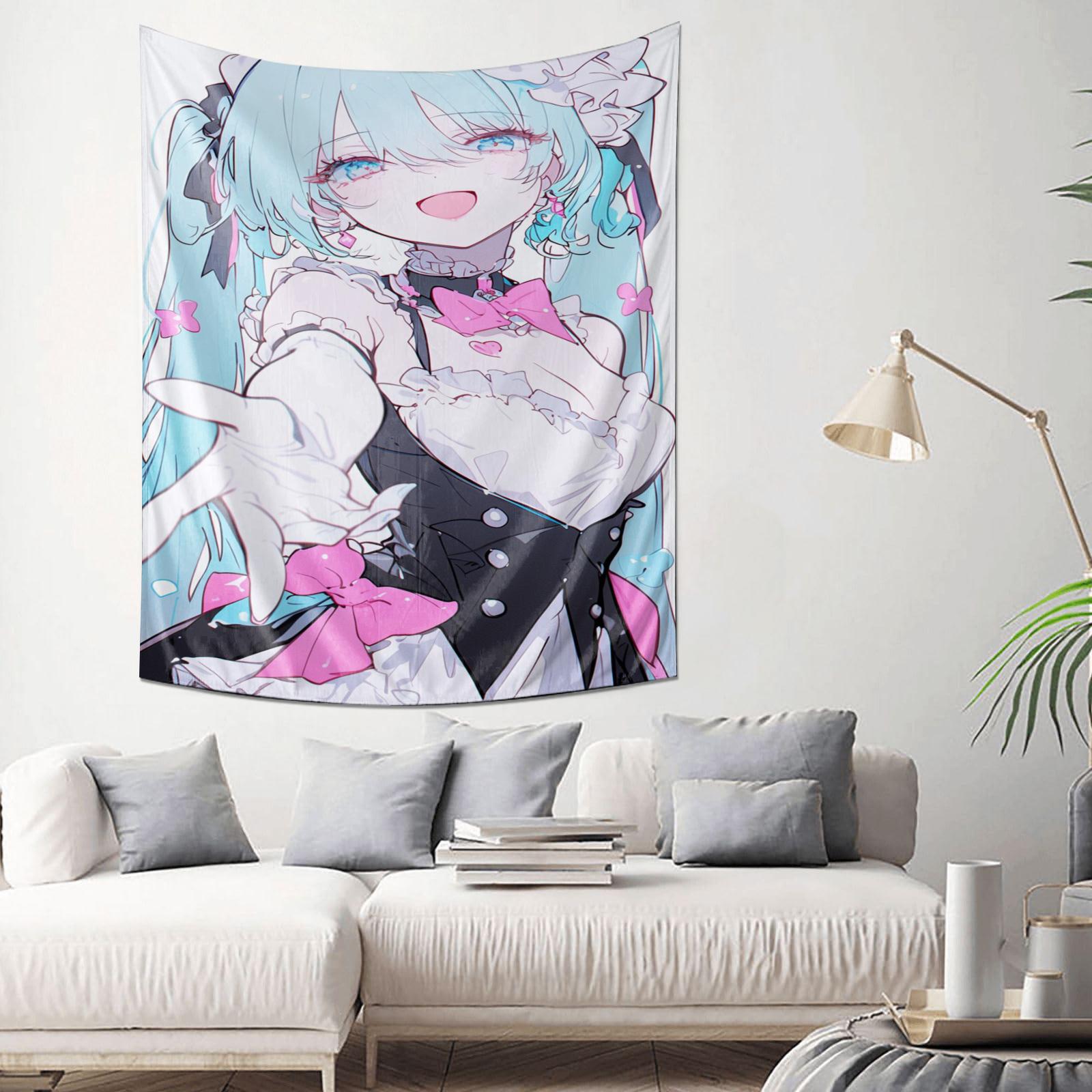 Dreamy Girl Style Wall Hanging Ethereal AnimeInspired Decorative Tapestry 100X70CM