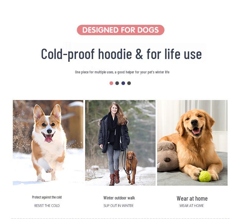 Winter Vierbeinige Hundekleidung: Kältefeste Baumwollbekleidung für mittelgroße und große Hunde