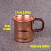 Thickened Design Moscow Water Mule 400ml Capacity Copper Milk Mug Copper Breakfast Cup  Home Use