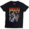 Officially licensed Nirvana Unplugged Mens Black T Shirt Kurt Cobain Tee