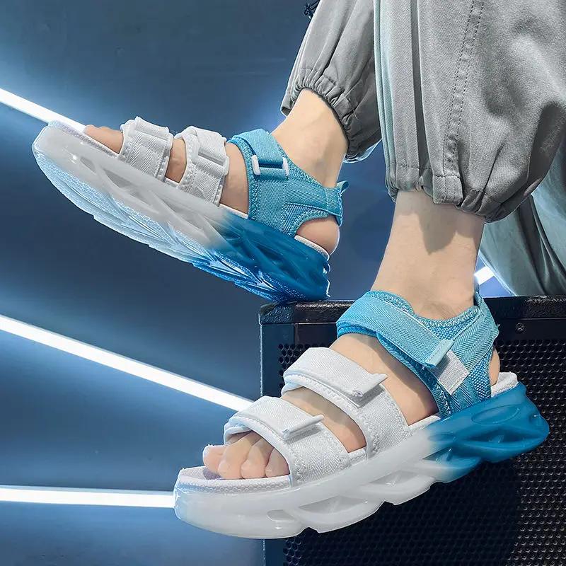 Fashion Trekking Male Shoe Sports Outdoor Height with Platform Hiking Barefoot New Arrival Adult Pvc Cheap Liquidation Buy Men's Sandal