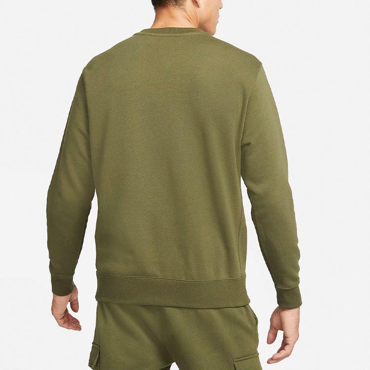 Nike Sweatshirts Men's Green Crew Neck Moderate Regular BV2667-326