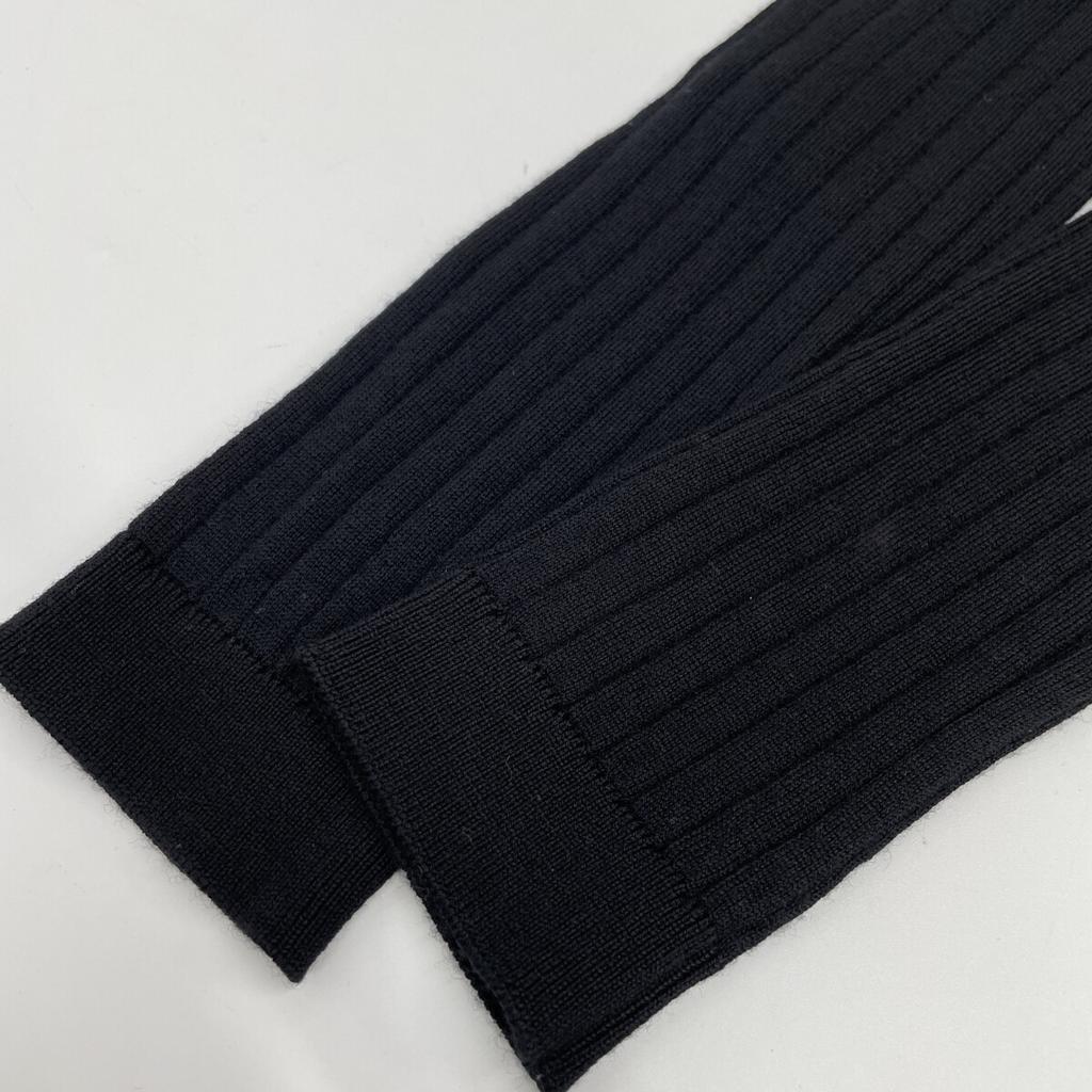 LOUIS VUITTON 25 Years Black Wool Knit Robot Shirt tops XS blackUsed