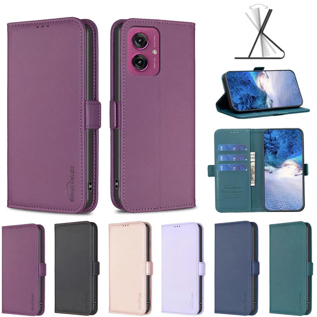 Flip Case For Motorola G55 5G G35 5G G85 Edge 40 Neo G84 G54 5G G14 4G Edge 40 5G Cover Business Magnetic Shockproof Funda