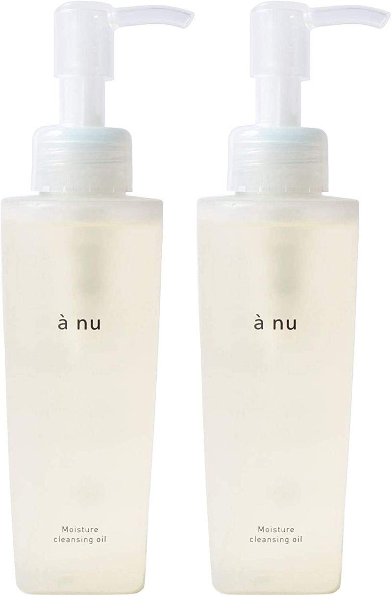 ànu Moisture Cleansing Oil - Makeup Remover, All-in-One Skincare Pre-Serum, Plant Stem Cell Formula, Additive-Free [Set of 2]