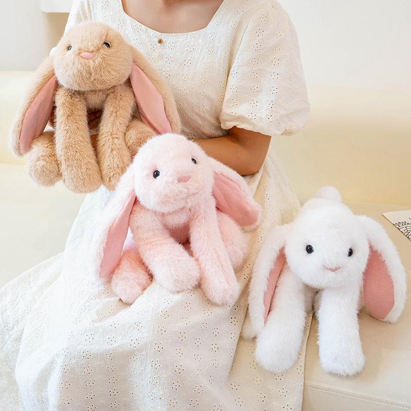 45cm Very Soft Rabbit Plushies Cuddly Stuffed Bunny Rabbit Plush Toy Throw Doll Birthday Gifts Girl Child