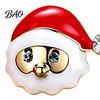 Holiday Party Accessories 1 Pair Christmas Stud Earrings for Women, Cute Enamel Santa Decorative Claus And Reindeer Earrings, Jewelry Gifts
