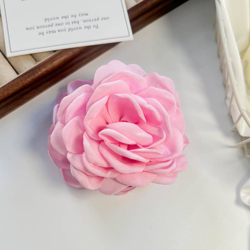 Fabric Wers Large Claws Women's New Sweet Shark Clip French Wer Haripins Elegant Hair Accessories Solid Color