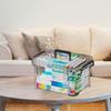 Large Capacity Organizers Multilayer Designs Clear Lid Household Medicines Storage Box Portable And Sturdy