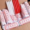 Large Smokeless Odorless Emergency Lighting Candles - Red & White, Thick Old-Fashioned Design, Suitable for Power Outages and Buddhist Ceremonies