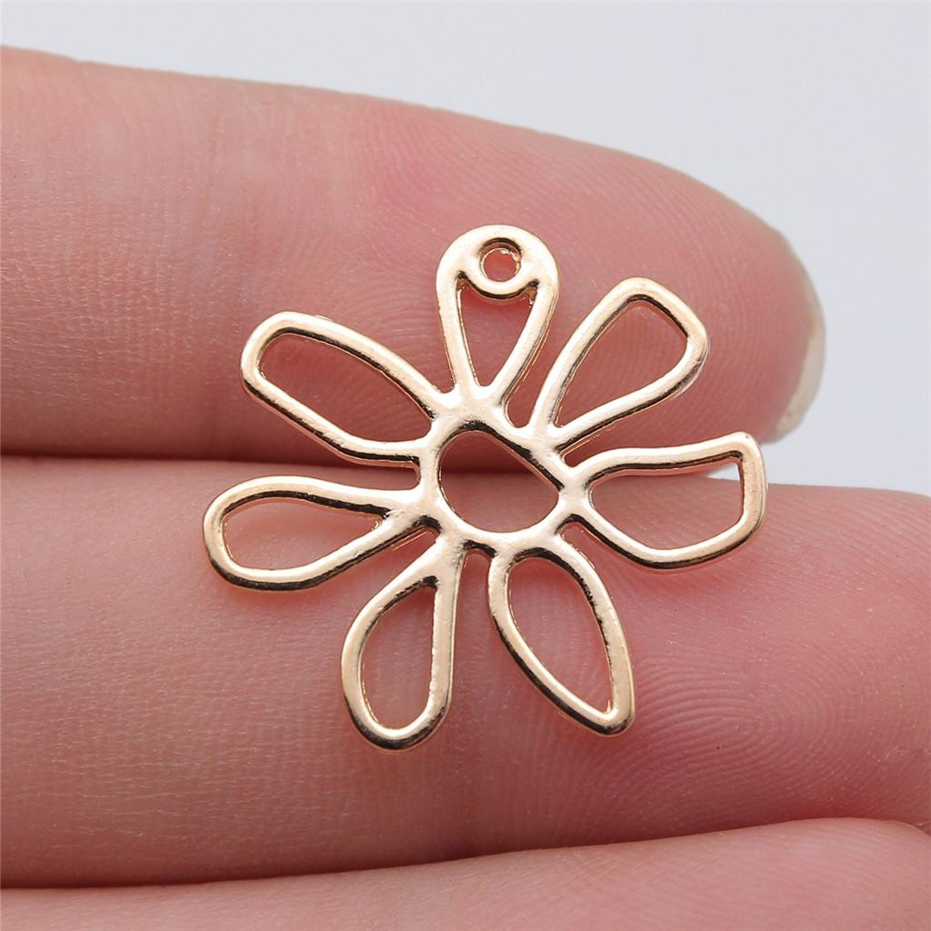 Charms Small Flower Pendants Wedding Jewelry Findings QC116