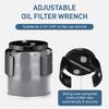Adjustable Two Jaw Oil Filter Wrench Tool For Easy Oil Change Remove Install Filter Element Auto Maintenance Repair