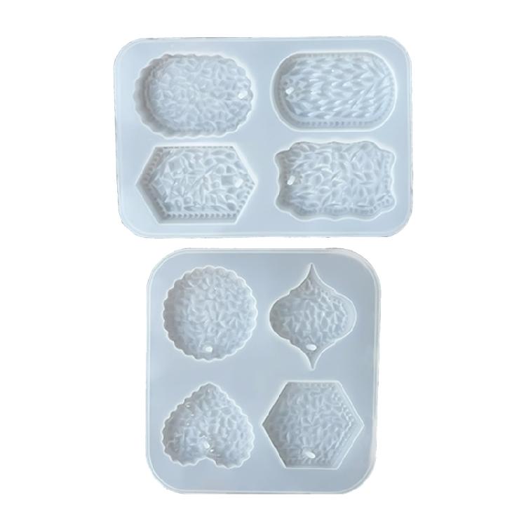 Circle Heart Pentagon Listing Silicone Pendant Molds for Home Decor Jewelry Tool