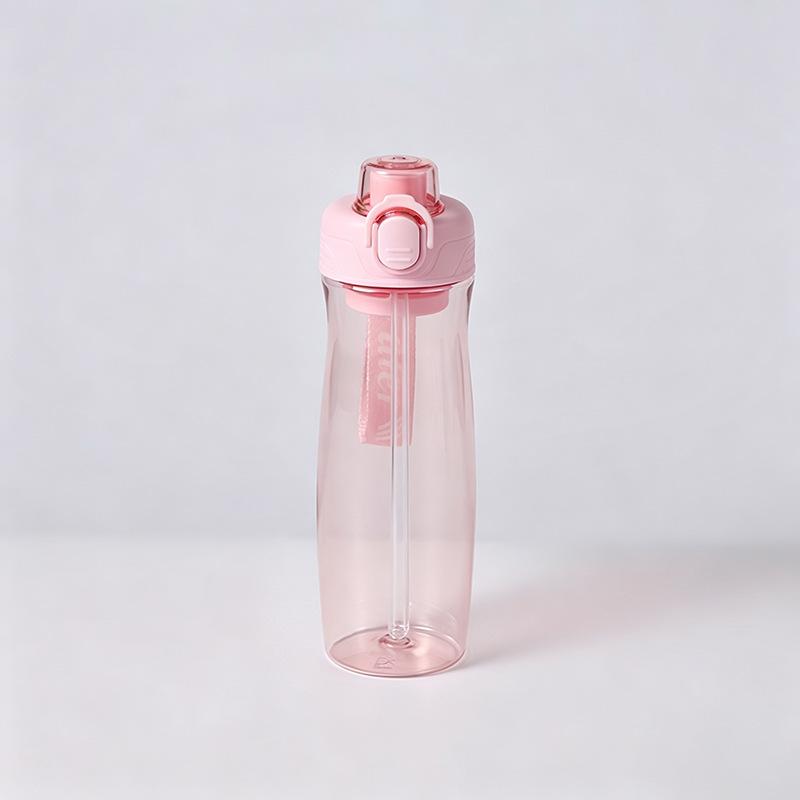 Water bottle new summer PC transparent kettle simple outdoor sports portable single hand open large capacity sealed leak-proof water cup