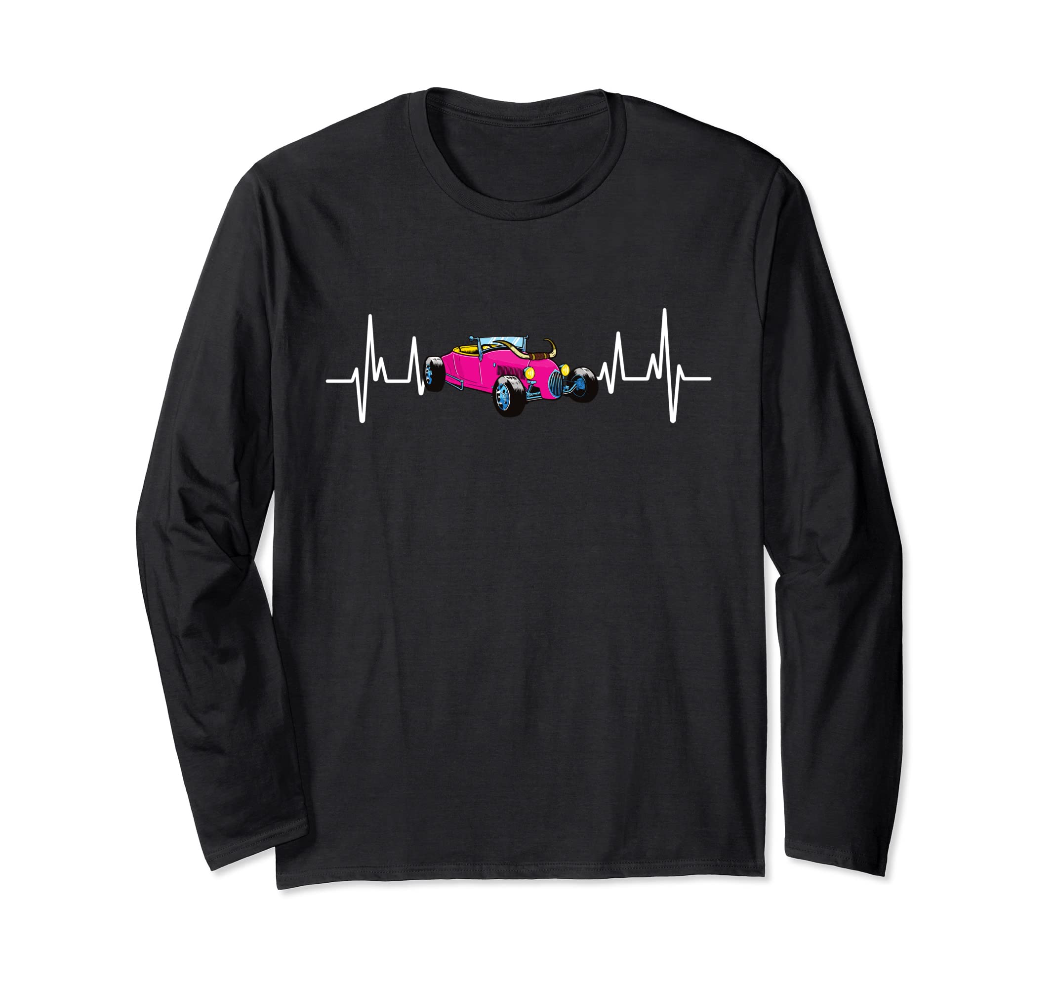 

Hot Rods and Classic Cars Heartbeat Long Sleeve - T-Shirt чёрный