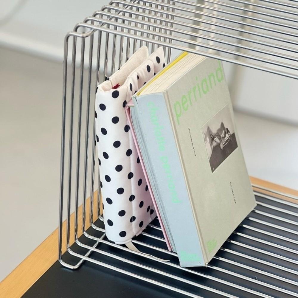 Quilted Fabric Book Cover Stripe Diary Book Jacket Cute Polka Dot Book Protector Student
