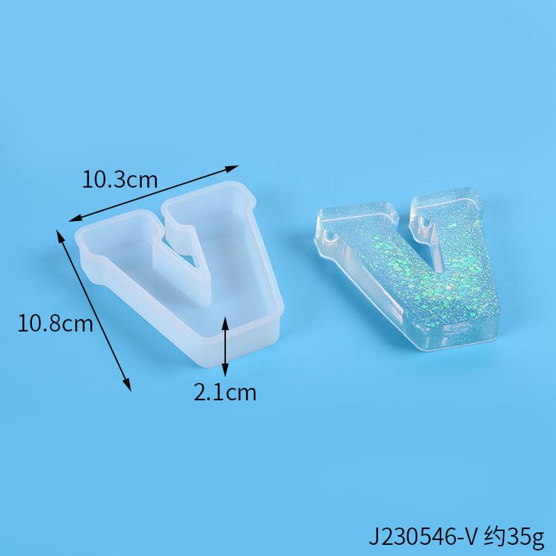 A-Z Alphabet Letter Shape Silicone Resin Casting Molds DIY Epoxy Resin Moulds