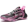 Anta 3 Point Rain 2 Cushioning Slip Resistant Low top Basketball Shoes Men's Black Pink Sneakers