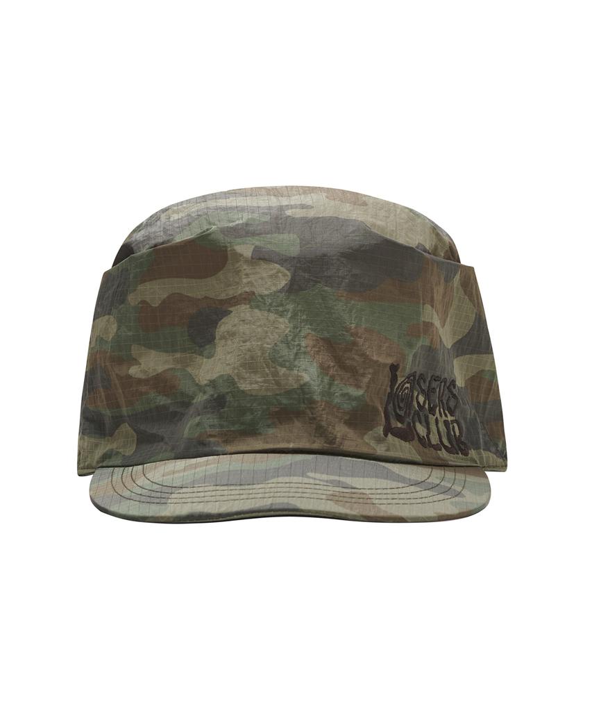 Lujeoseukeulleob Seersucker Scarf Bandana Cap Camo
