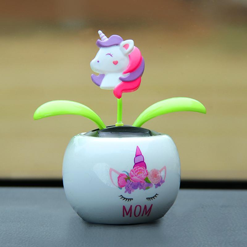 Solar Automatic Swing Solar Flower Car Ornaments