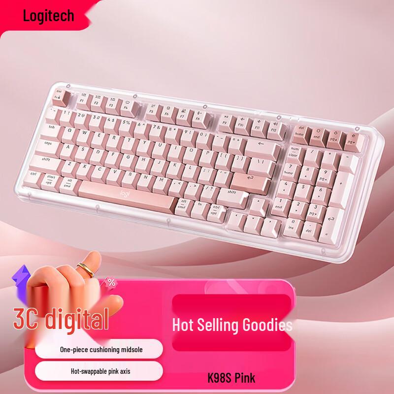 Logitech ALTO KEYS K98 Serie Ambra Tastiera Meccanica Wireless Personalizzata AI