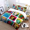 Pop Art Colorful Portrait Set Bedding Duvet Cover Set Duvet Cover Pillowcases  (1*Duvet Cover 2*Pillowcases, Without Duvet Insert)