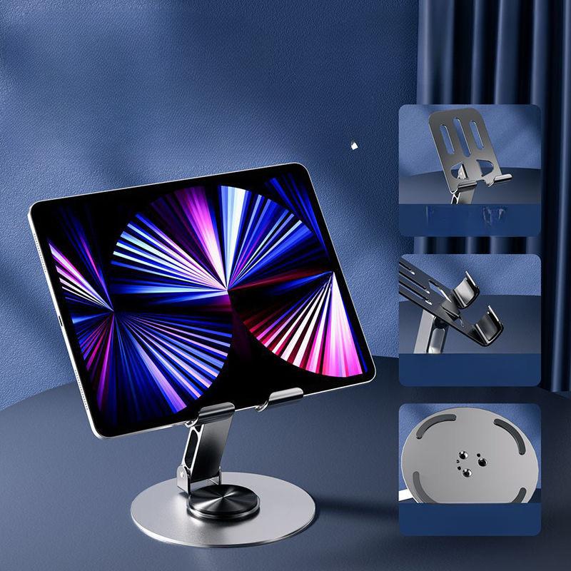 1PC All-metal 360-degree Rotating Mobile Phone Bracket, High-end Mechanical Bracket, Mobile Phone General Metal Support Frame