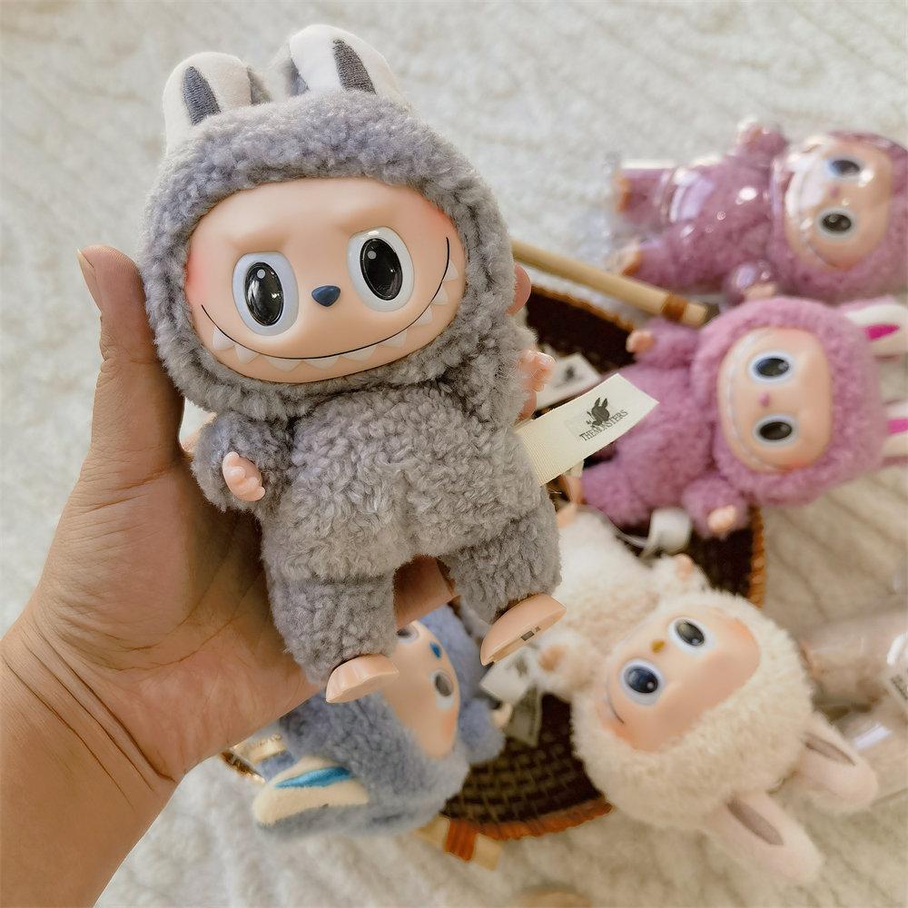 Kawaii Anime Figure Labubu1.0  Monster Vinyl Blind Box Series Heartbeat Macaron Doll Keychain Kids Gift Birthday Holiday Ornament Toy