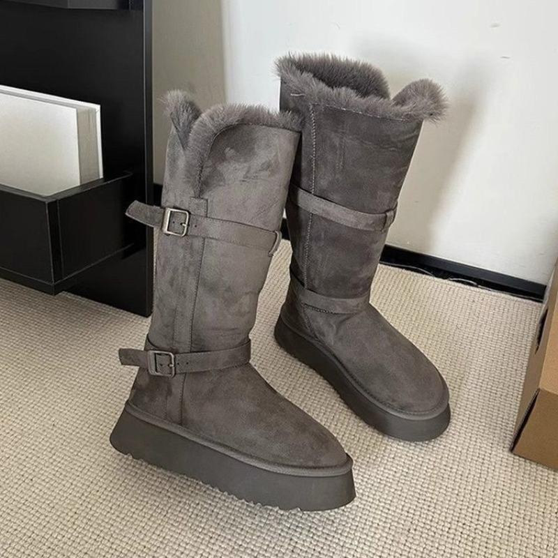 Mid-calf Boots, Sleeve Snow Boots, Anti-slip Women's Shoes