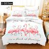 Rosa Flamingo Bettwäsche Set Einzelbett Twin Full Queen King Size Flamingo Bett Set Aldult Kinder Schlafzimmer Bettbezug Sets 3D Druck 012