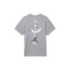 Jordan Jumpman T Shirts Men's Gray Crew Neck Moderate Straight Fit FB7469-091