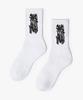 Hilukaakaibeu Hiruka Signed Logo Cushion Crew Socks (White)