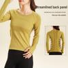 Lulu Women's Long-Sleeve Quick-Dry High-Elastic Yoga and Pilates Slim-Fit Running Top