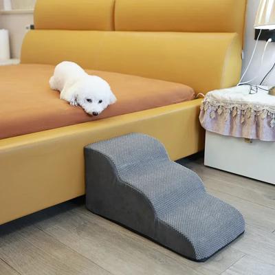 Ramp Stairs Dog Cat Stair Non-Slip Pet Ramp Stairs Dog Ramp for Bed Pet Dog Steps2/3 Tiers Training Stair Removable Washable